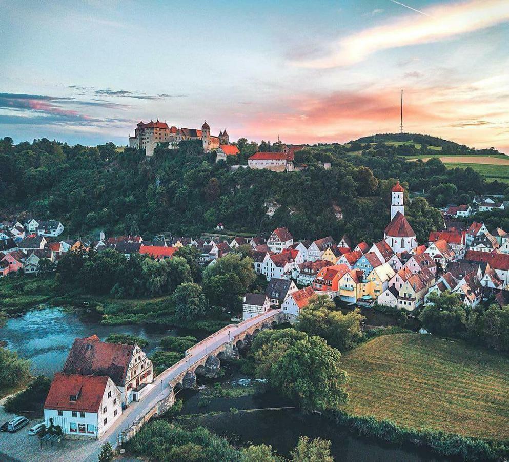 Old Town Center Apartments On The Romantic Road Harburg  Eksteriør bilde